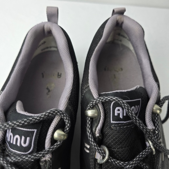 AHNU Montara ll Waterproof Leather Hiking Shoes Black Womens Size 10 - Picture 4 of 12